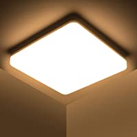 Kambo LED Lámpara de Techo 48W Moderna Cuadrada Plafon Techo Led Blanca Moderno Blanco Cálido 3000K Impermeable IP44…